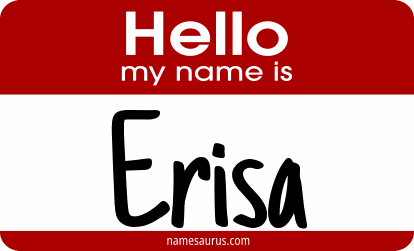 Hello my name is Erisa png download