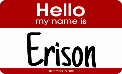 Hello my name is Erison png download
