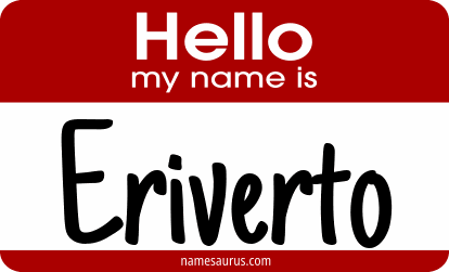 Hello my name is Eriverto png download