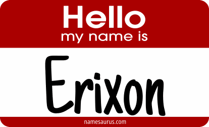 Hello my name is Erixon png download