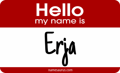 Hello my name is Erja png download