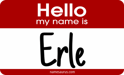 Hello my name is Erle png download