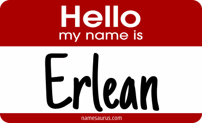 Hello my name is Erlean png download