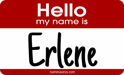 Hello my name is Erlene png download
