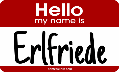 Hello my name is Erlfriede png download