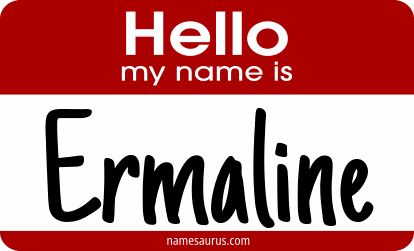 Hello my name is Ermaline png download