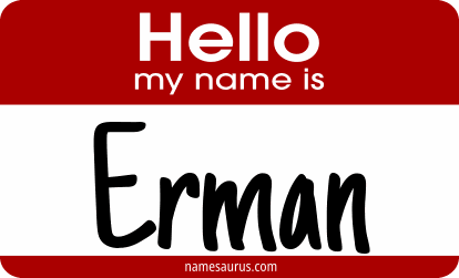 Hello my name is Erman png download
