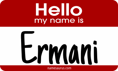 Hello my name is Ermani png download