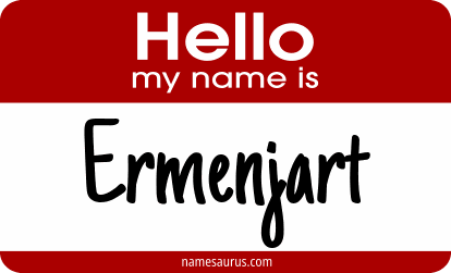 Hello my name is Ermenjart png download