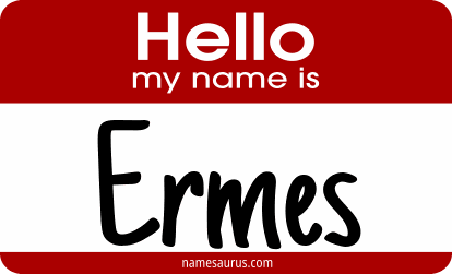 Hello my name is Ermes png download