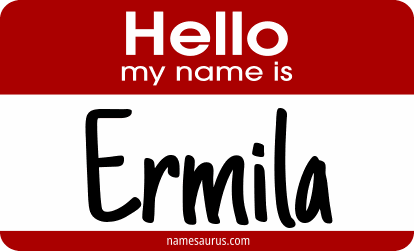 Hello my name is Ermila png download