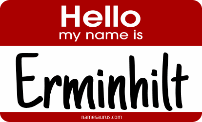 Hello my name is Erminhilt png download