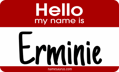 Hello my name is Erminie png download