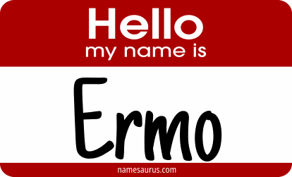 Hello my name is Ermo png download