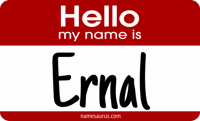 Hello my name is Ernal png download