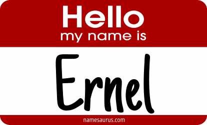 Hello my name is Ernel png download