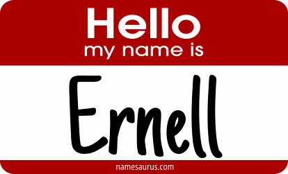 Hello my name is Ernell png download