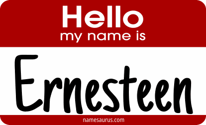 Hello my name is Ernesteen png download