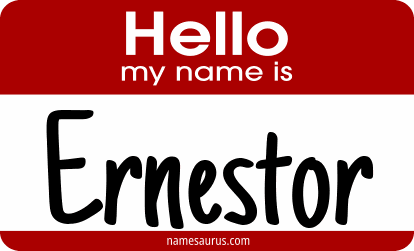 Hello my name is Ernestor png download