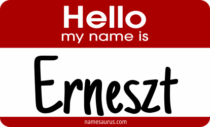 Hello my name is Erneszt png download