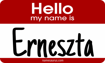 Hello my name is Erneszta png download