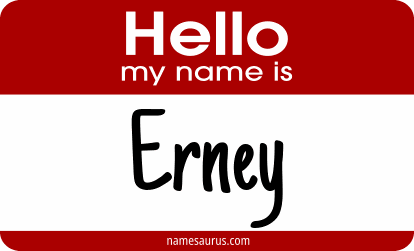 Hello my name is Erney png download