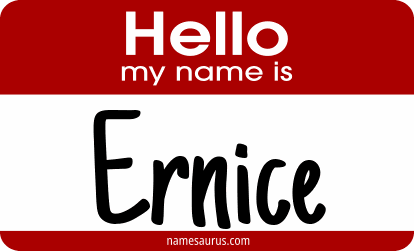 Hello my name is Ernice png download