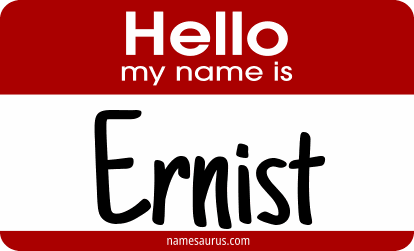 Hello my name is Ernist png download
