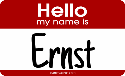 Hello my name is Ernst png download