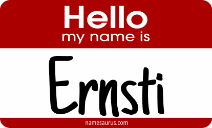 Hello my name is Ernsti png download