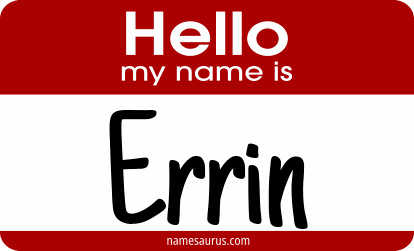 Hello my name is Errin png download