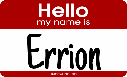 Hello my name is Errion png download