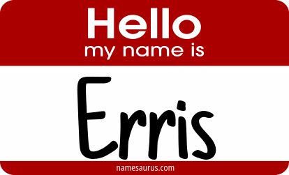 Hello my name is Erris png download