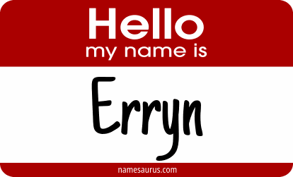 Hello my name is Erryn png download