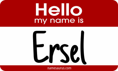 Hello my name is Ersel png download
