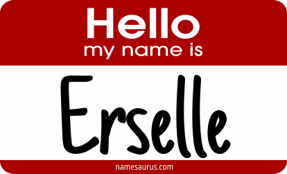 Hello my name is Erselle png download
