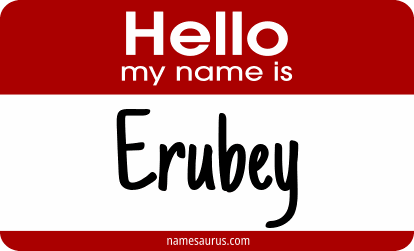 Hello my name is Erubey png download