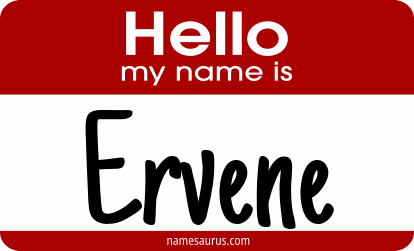 Hello my name is Ervene png download