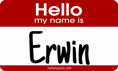 Hello my name is Erwin png download