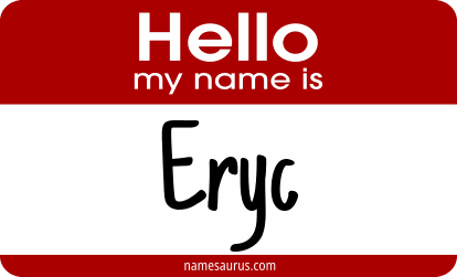 Hello my name is Eryc png download