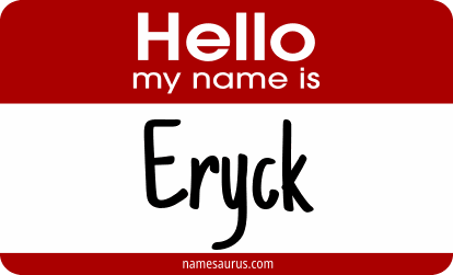 Hello my name is Eryck png download