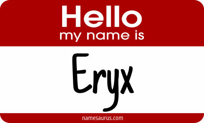 Hello my name is Eryx png download