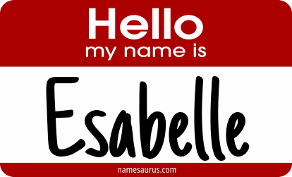 Hello my name is Esabelle png download