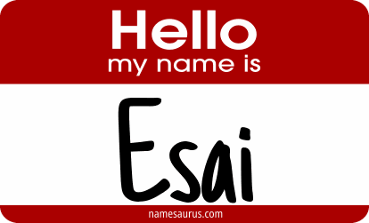 Hello my name is Esai png download