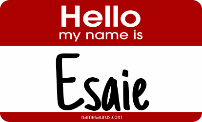 Hello my name is Esaie png download