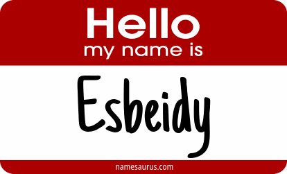 Hello my name is Esbeidy png download