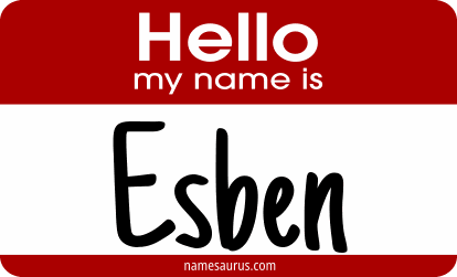 Hello my name is Esben png download
