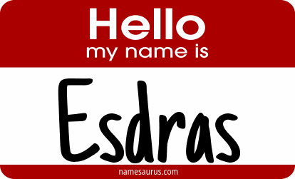 Hello my name is Esdras png download