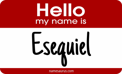 Hello my name is Esequiel png download