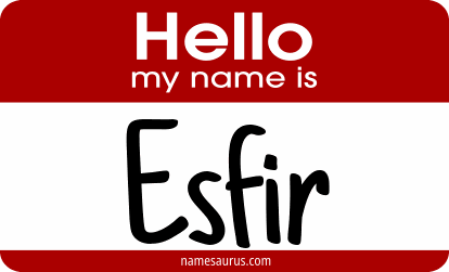 Hello my name is Esfir png download